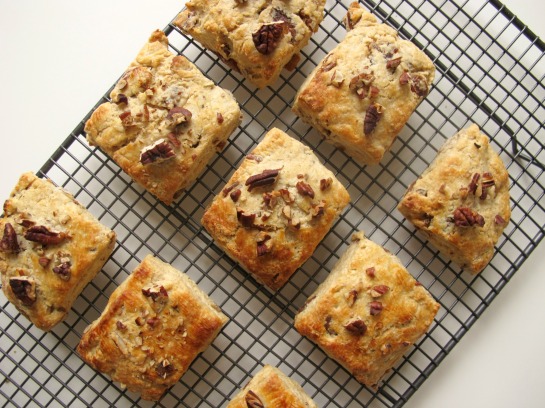 Date and Pecan Scones with Brown Muscovado Sugar